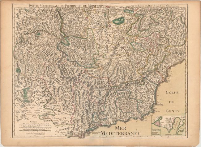 "Partie Meridionale du Piemont et du Monferrat", Delisle, Guillaume