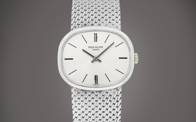 Patek Philippe Ellipse, Reference 3545 | A white gold bracelet watch, Circa 1970 | 百達翡麗 | Ellipse 型號3545 | 白金鏈帶腕錶，約1970年製