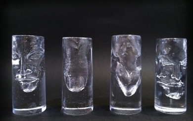 Peter Borkovics glasses Award of the Minister of Culture - Drinking Set (4) - Glass