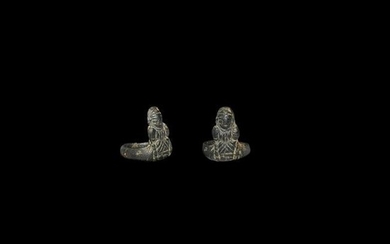 Phoenician Ring with Seated Goddess