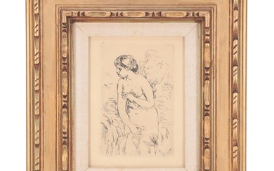 Pierre-Auguste Renoir Restrike Etching "Baigneuse Debout, à Mi-Jambes"