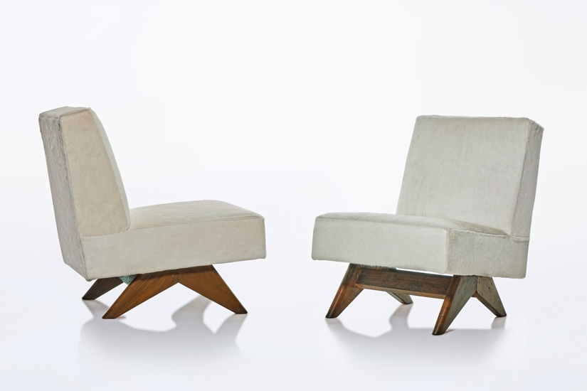 Pierre Jeanneret Pair of "High Court" Chairs