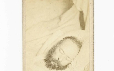 Pierre-Joseph Proudhon photographié sur son lit de mort