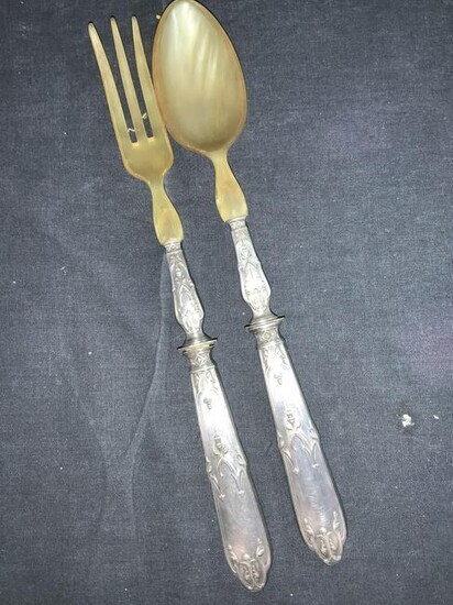 Pr France FRENAIS Antique Plated & Horn Cutlery