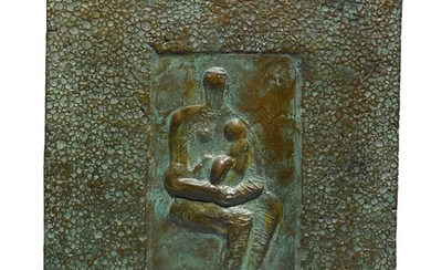 RELIEF: SEATED MOTHER AND CHILD, Henry Moore