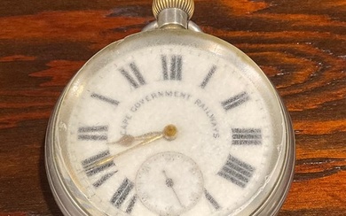 Railwayana - a late 19th century open faced pocket watch, of...