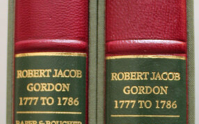 Raper (Peter E.) and Boucher (Maurice) eds. - ROBERT JACOB GORDON Cape Travels, 1777 to 1786 (De luxe edition)