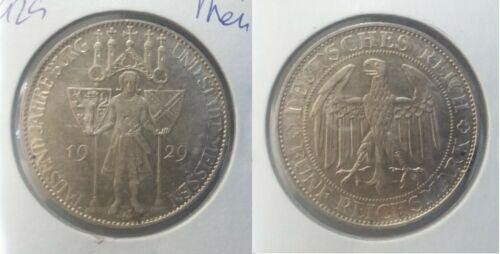 Rare 1929 E Germany Large Silver 5 marks-Meissen- Nice