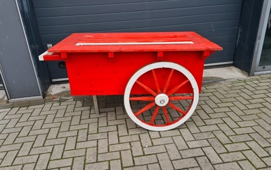 Red Wooden Cart