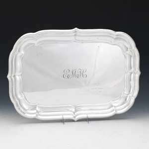 Reed & Barton Sterling Silver Tray, "Windsor" Pattern, dated 1950