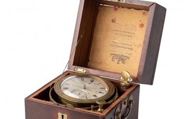 Richard Widenham Mahogany Cased 8-Day Brass Chronometer
