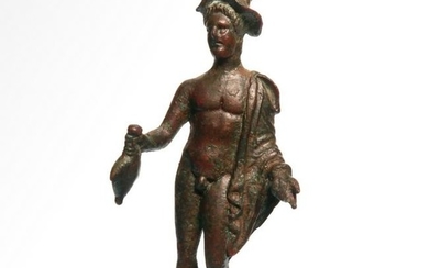 Roman Bronze Figure of Mercury (Hermes), c. 1st-2nd