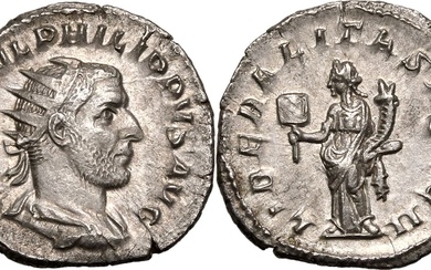 Roman Empire Philip I AD 244-247 AR Antoninianus Good Very Fine; underlying lustre with hints of golden iridescence