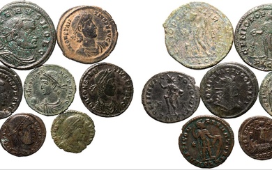 Roman Empire Various Emperors 3rd-4th centuries AD BI/Æ 10 x BI/AE Denominations About Very Fine - About Extremely Fine