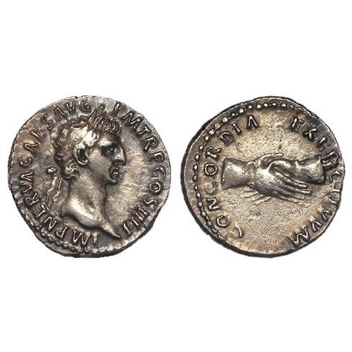 Roman Imperial, Nerva (96-98 AD) AR Denarius, Rome mint, cla...