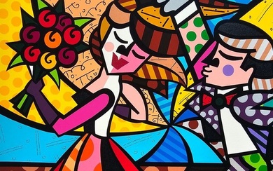 Romero Britto (1963) - ♥ "LOVE WEDDING" NUMBERED XL - BEAUTIFUL -> Mother's♥Day - Art & Gift - for your mother