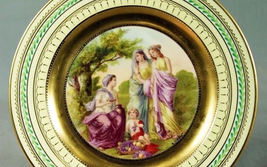Royal Vienna Plate Titled "The Decoration Of Cupid"