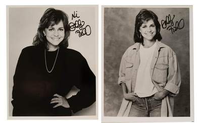 SALLY FIELD PAIR OF AUTOGRAPH PHOTOGRAPHS SIGNED