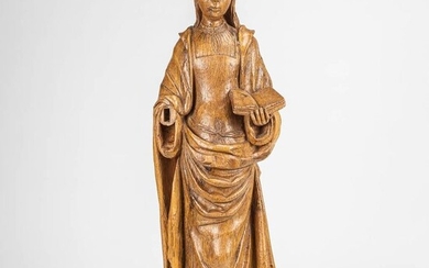 Saint Catherine of Alexandria (75 cm.) - Oak - 19th century, possibly earlier