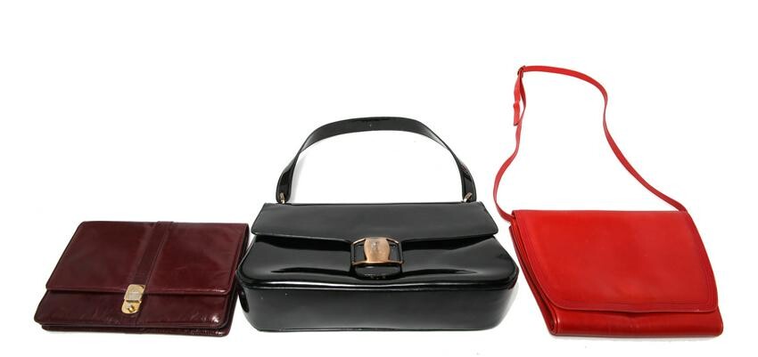 Salvatore Ferragamo Leather Handbags, 3