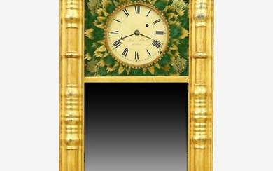 Samuel Abbott New Hampshire Type Mirror Clock
