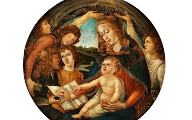 Sandro Botticelli, 1445 Florenz – 1510 ebenda, Umkreis, MADONNA DEL MAGNIFICAT