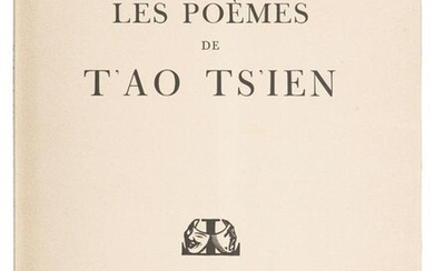 Sanyu, "Les poèmes de T'Ao Ts'ien"