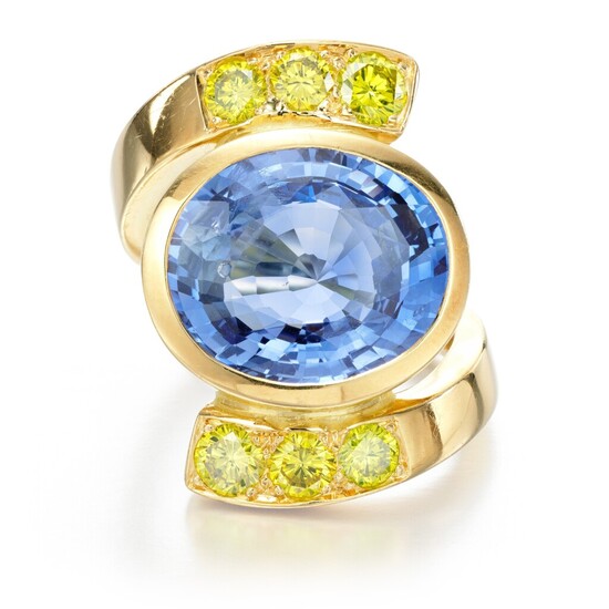 Sapphire and diamond ring, Grima