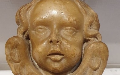 Sculpture, cherub - Alabaster - Late 17th century