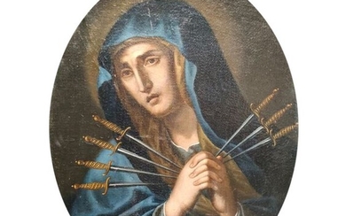 Scuola dell'Italia centrale del XVIII secolo - Madonna delle 7 Spade