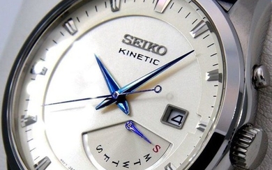 Seiko - Kinetic 100M "Blue Hands" - - "NO RESERVE PRICE" - - Men - 2011-present
