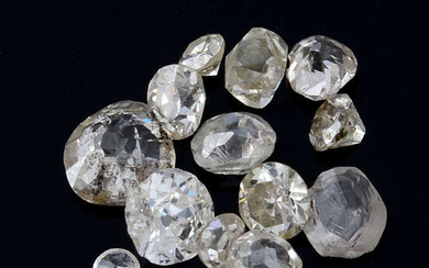 Selection of vari-shape diamonds, weighing 4.39cts total.