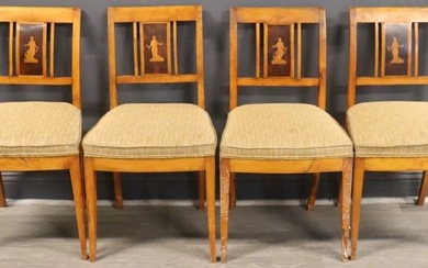 Set of 4 Antique Continental Chairs.