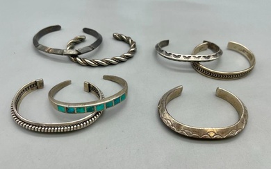 Seven Vintage Stacker Style Bracelets