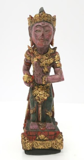 South East Asian Poychromed Figure