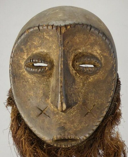 Superb LEGA Bwami cult Idimu wood Mask Congo Drc Warega