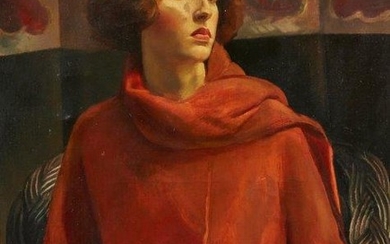 Sydney William Carline, British 1888-1929- Portrait of...