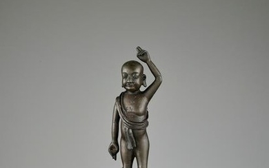 THE INFANT BUDDHA, BRONZE STATUE, LATE MING