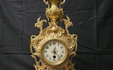 Table clock - Rococo - Gilt bronze - 1850-1900