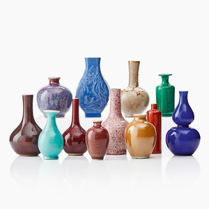 Twelve Chinese miniature vases