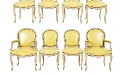 Twelve Louis XV Style French Dining Chairs