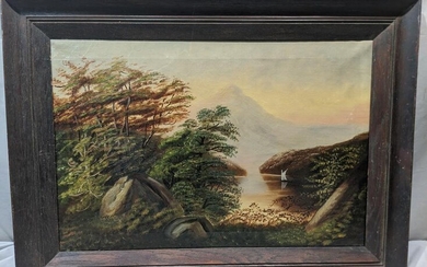 Unsigned Antique Landscape Oil Painting