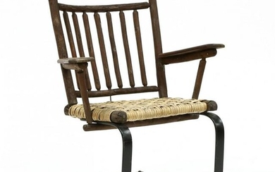 Unusual Old Hickory Glider Armchair