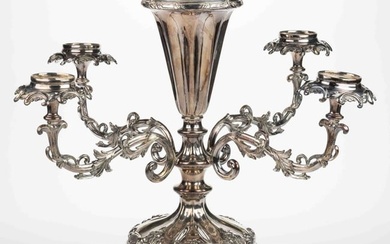 VICTORIAN SILVER-PLATED EPERGNE
