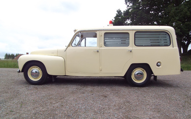 VOLVO-AMBULANCE PV 445, extended hand-built Grip body, 1957.