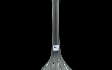Vase Signed Lalique France, Claude Pattern