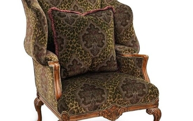 Versace Mansion Upholstered Wingback Armchair