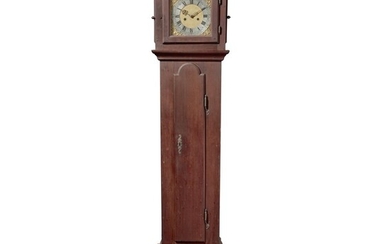 Very Rare Queen Anne Walnut Tall Case Clock, works by Jacob Graff (1725-1778), Lebanon, Lebanon County, Pennsylvania, Circa 1750