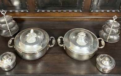 Very beautiful set of silverware from the ancestral gourmet restaurant la Mère Jacquet Pont de - Silverplate
