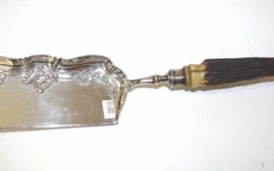Victorian silver plated crumb sweep